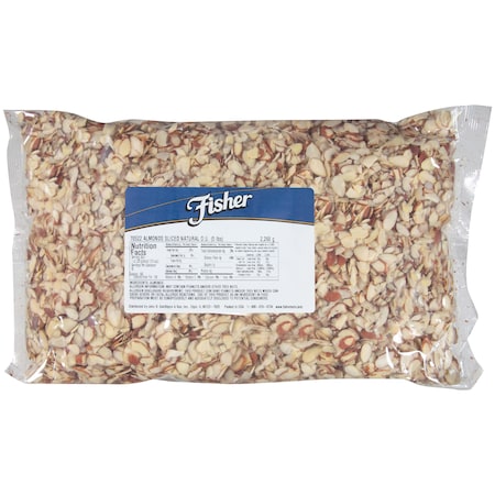 Fisher Fisher Sliced Natural Almonds 5lbs 70522